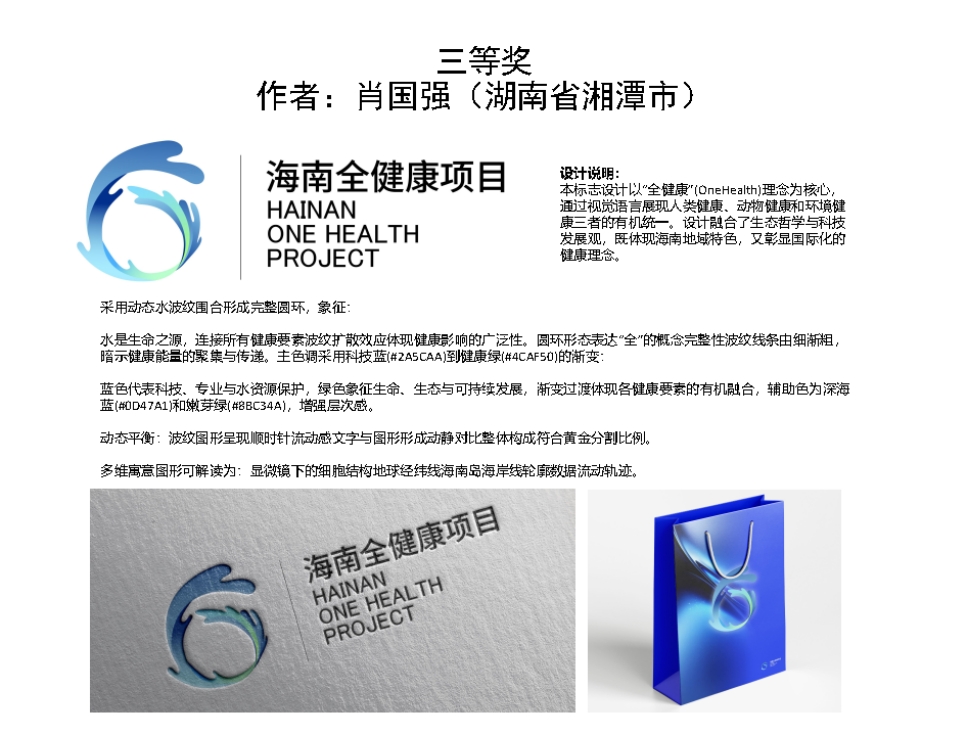 海南“全健康”形象标识（Logo）设计大赛公开征集活动最终评选结果公示